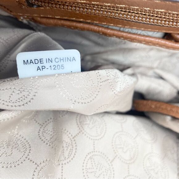 Michael Kors Bedford Belted Large Shoulder Tote Bag Pebble Leather Brown - Picture 16 of 16